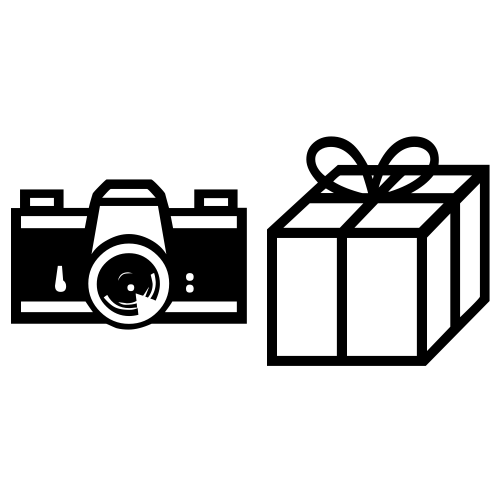 📷📦 Emoji Domain black and white Symbola rendering